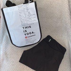 BAG INCLUDED!! Lululemon athletic shorts💕💕